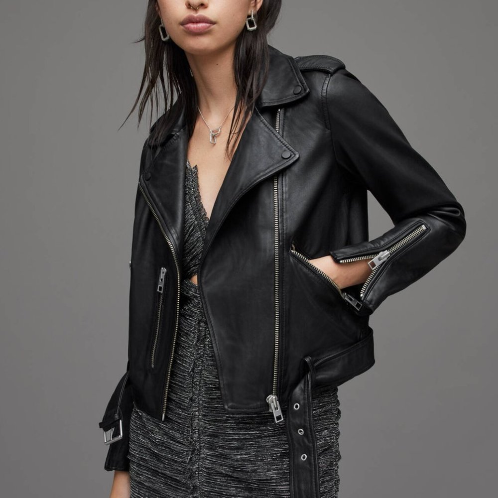 All Saints Leather Biker Jacket